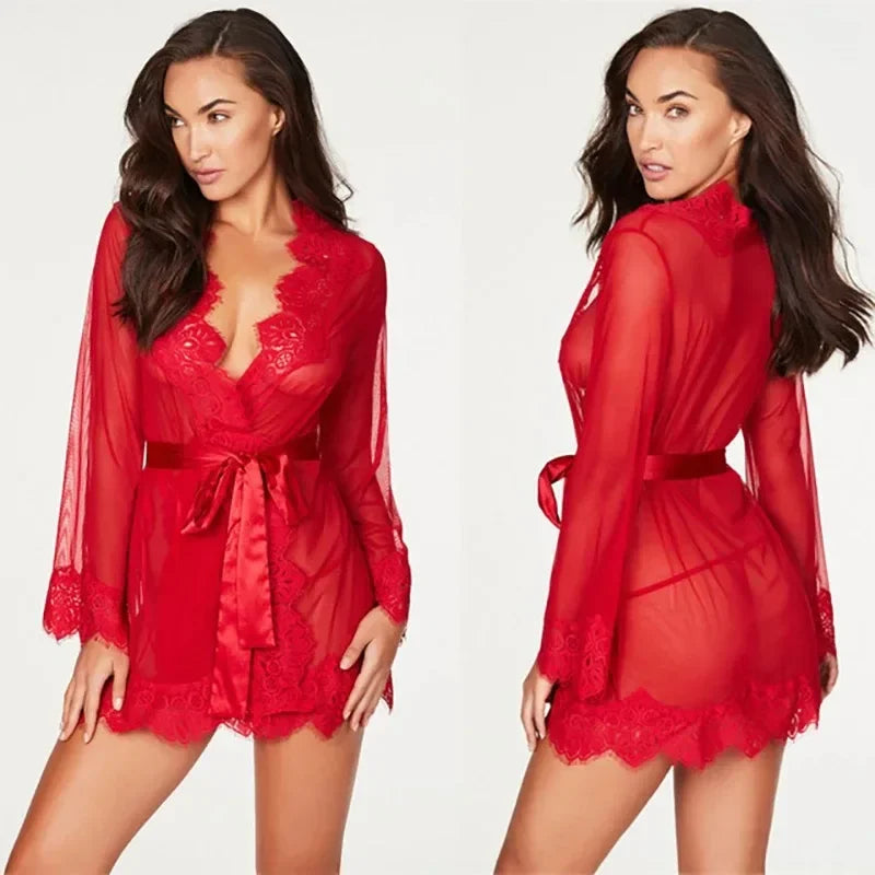Amelie | Przezroczysta Koszulka Nocna Baby Doll