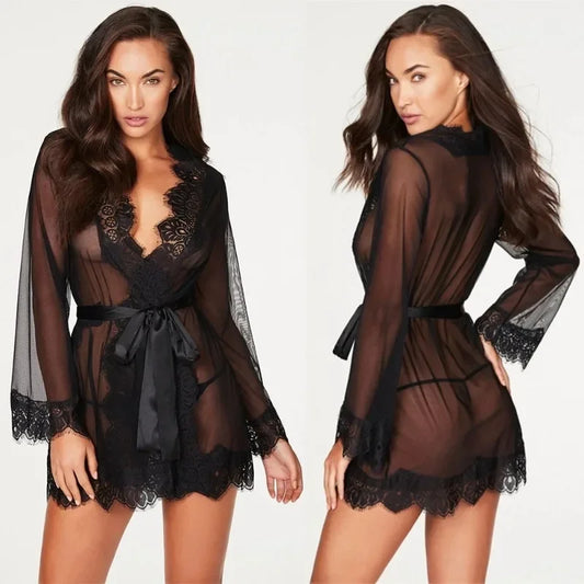Amelie | Przezroczysta Koszulka Nocna Baby Doll