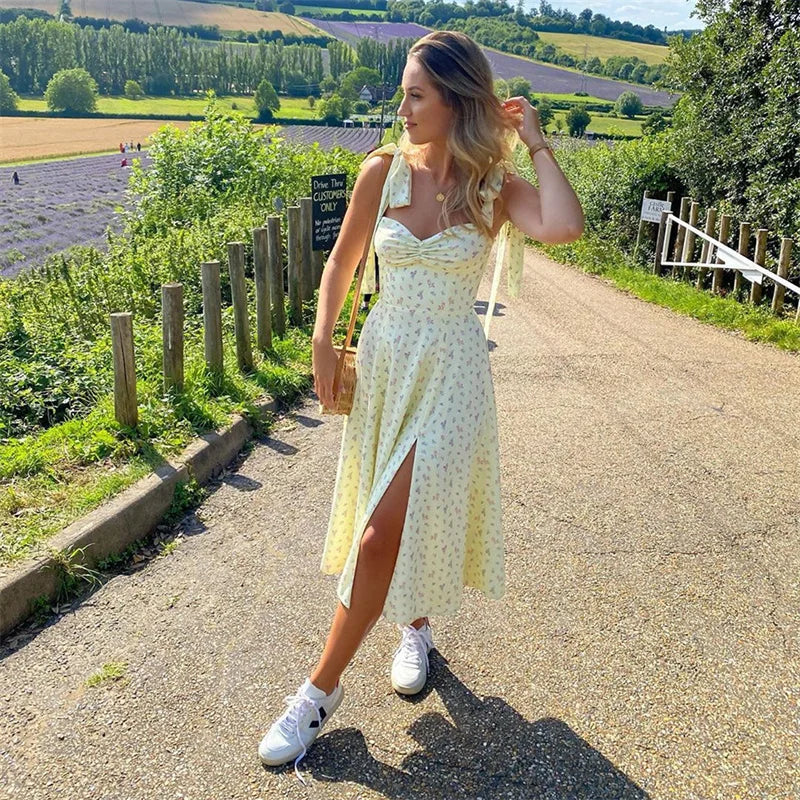 Sonia | Elegancka Sukienka w Kwiaty