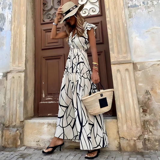Maddie | Elegancka Sukienka z Printem